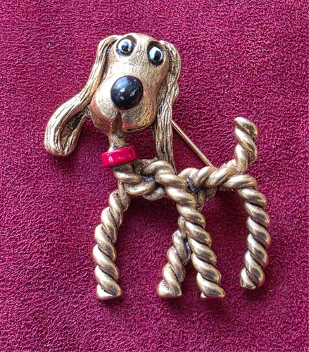 Butler wilson brooch dog - wilson,