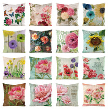 Shabby Chic Throw Pillow Covers Floral Summer Spring Wedding Flower Cushion Case