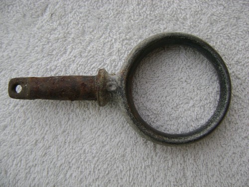Old galvanized oar lock - galvanized,