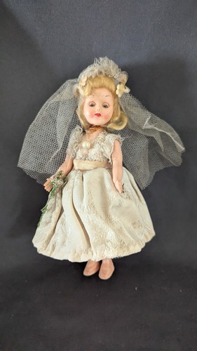 Vintage bride doll with - vintage,