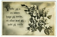 Vintage Dutch Postcard Peace