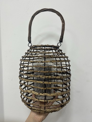 Large vintage wicker rattan - wicker,