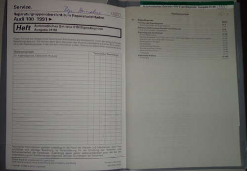 Workshop manual audi c4 - a6,