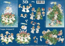 Angels & Christmas Tree  A4