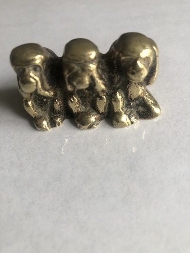 Three wise monkeys sculpture - three,