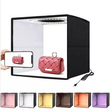 16" 10" Large Portable LED Photo Light Box Tent Cube Photography Studio Backdrop