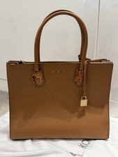 Michael Kora Brown Handbag New