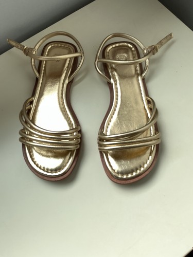 Zara girls gold sandals size - zara,