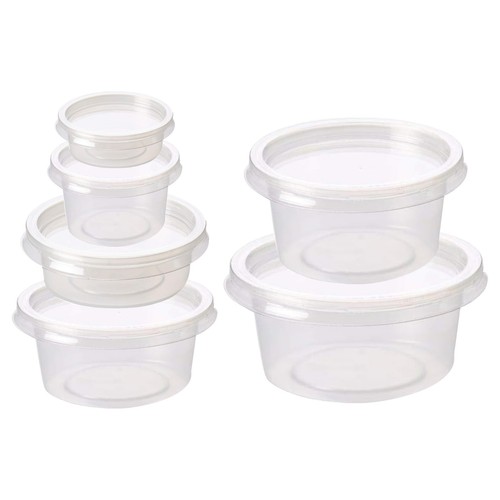 Food containers round plastic - food,