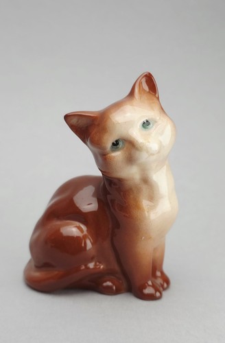 Cute kitten figurine ginger - kitten,