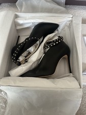 Jimmy Choo Lark Leather Booties.  Ex Cond. 37.5.  Worn Just Twice.  Original Box