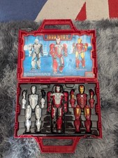 Marvel Comics MCU IRONMAN 2 MEGA BLOKS Tri-Armor Suitcase figure and armour sets