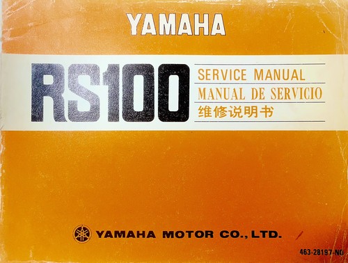 Genuine factory yamaha rs100 - factory,