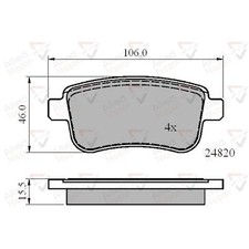 Brake Pads Set For Renault