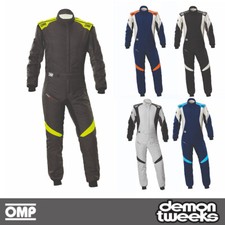 OMP First Evo Race Suit - FIA 8856-2018 Approved, 2 Layer, Floating Sleeves
