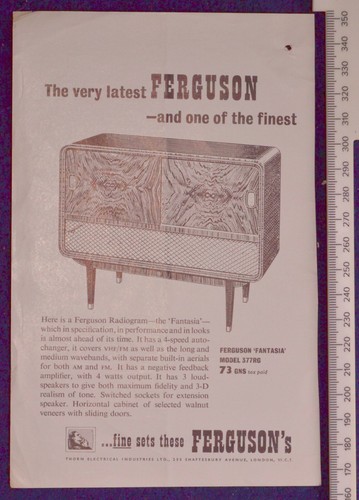One 1957 print advertisement - one,