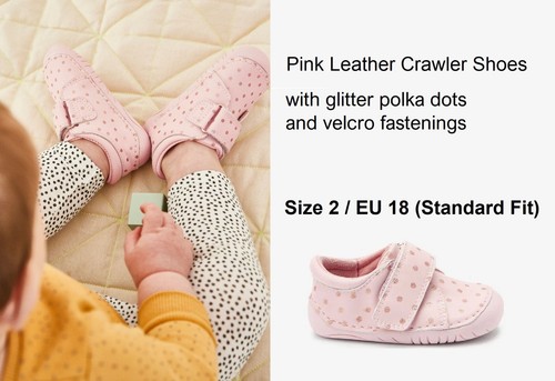 Next pink leather - leather, pre-walkers