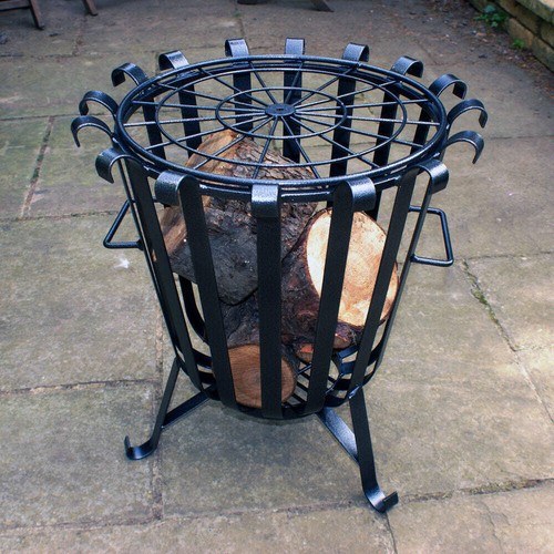 Poppyforge garden brazier log - poppyforge,