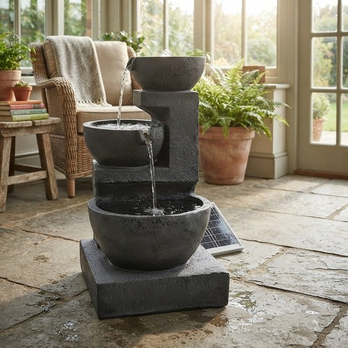 Elegant tier solar fountain - 4-tier,