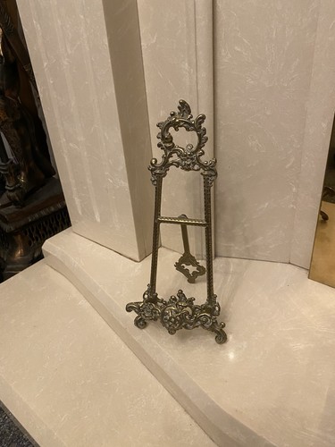 Brass decorative easel vintage - decorative,