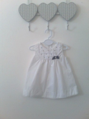 Baby girl dress 3months white - dress, 3months.