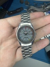 Vintage Seiko Sports Automatic 5 Watch Grey Dial 6309A
