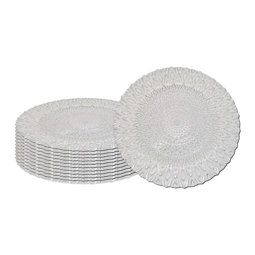 Glass charger plates 33cm - charger,