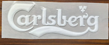 Liverpool Carlsberg Sponsor Patch White Flock 3D Repro for Football Shirt retro