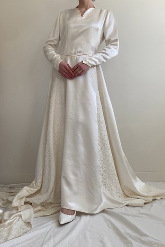 1940s vintage wedding dress - 1940s,