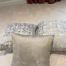 Large decorative scatter cushions  . Gold x 3 