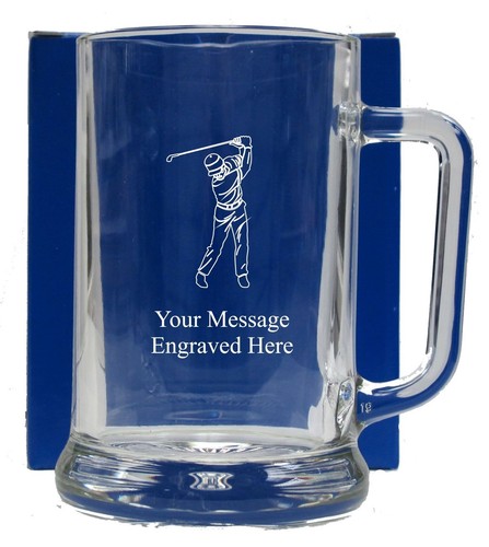 Personalised golf pint - personalised, glass