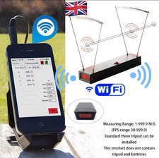 WiFi Enabled Chronograph Measuring Range: 1-999.9 M/S (FPS range 30-999.9)