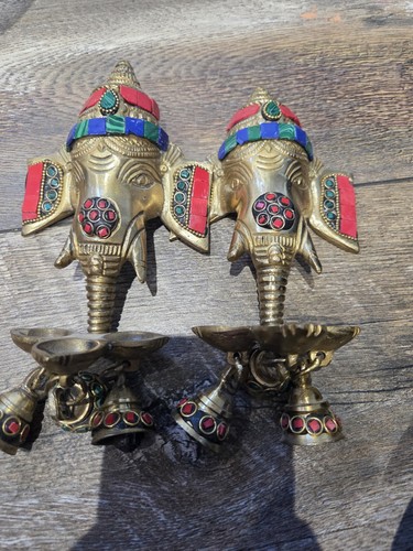Brass indian charger - indian,