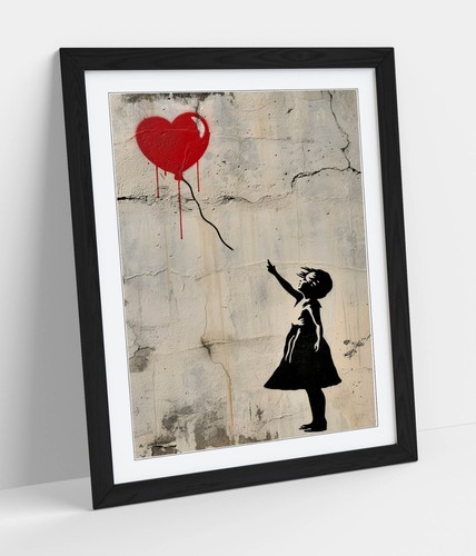 Girl with red - with, heart