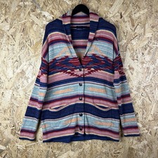 Ralph Lauren Cardigan Southwestern Aztec Navajo Blanket Striped Medium