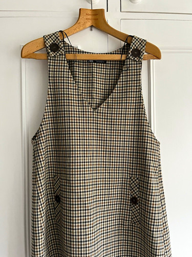 Zara women check neck - zara, women’s