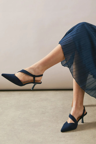 Wallis navy court shoes womens - wallis,