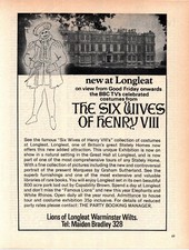 (F&F35) MAGAZINE ADVERT 11X8" SIX WIVES OF HENRY VIII COSTUMES AT LONGLEAT