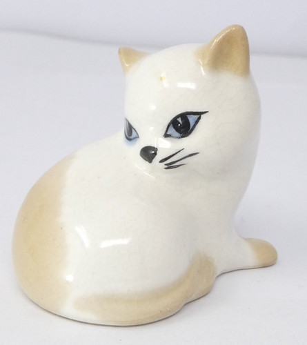 Ceramic cat figurine szeiler - figurine,