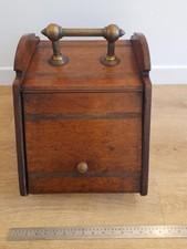 Wooden Coal Scuttle Vintage
