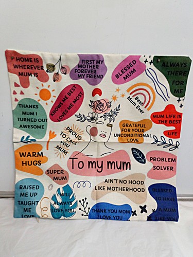 Mum jute cushion - mum, cover