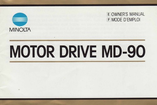 Minolta motor drive - drive, md-90