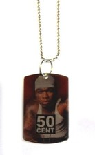 50 Cent G-Unit Silver Dog Tag