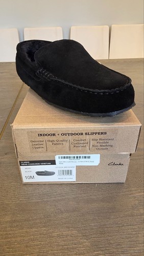Clarks slippers mens - cow, suede