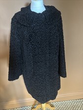 1950s Vintage Astrakhan Coat Size 12