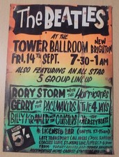 Beatles metal plate sign 30cm x 21cm