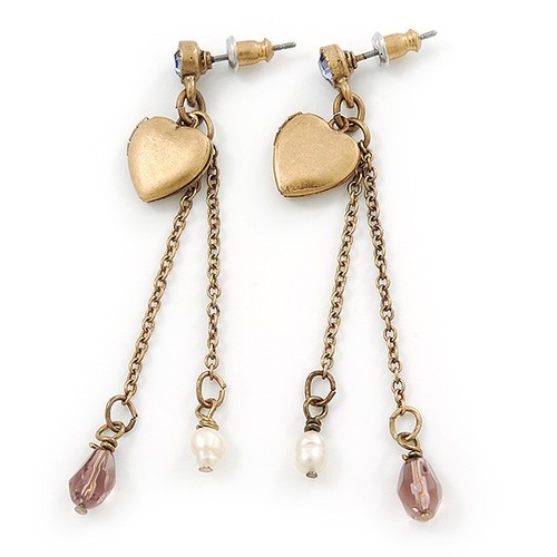 Vintage inspired heart locket - vintage,