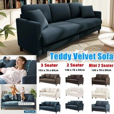 2/3 Seater Teddy Velvet Sofa