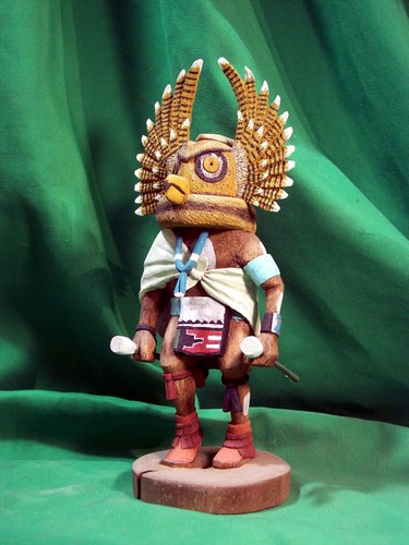 Hopi kachina doll mongwa - doll,