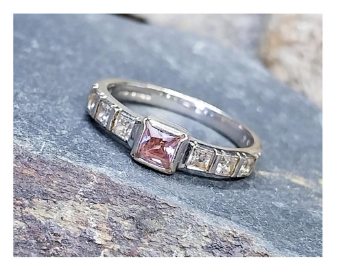 9ct white gold ring - 9ct,
